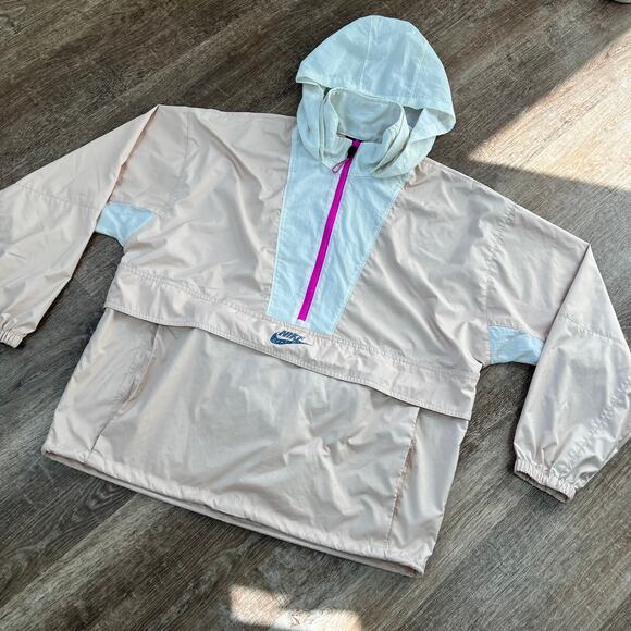Nike Sportswear Icon Clash Packable Pullover Jacket Beige Windbreaker - Picture 5 of 9